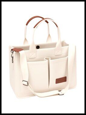 Canvas Tote Bag for Women Crossbody Work Laptop Travel Nurse Teacher Large